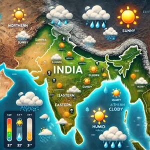 भारत में मौसम अपडेट: देशभर में बारिश और तापमान में उतार-चढ़ाव