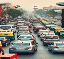 traffic signals in Delhi