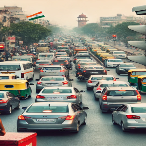 traffic signals in Delhi