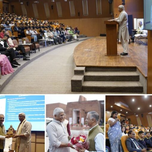 नालंदा विश्वविद्यालय राजगीर परिसर में गजेन्द्र सिंह शेखावत का दौरा, विद्यार्थियों से संवाद और विरासत-विकास पर चर्चा”