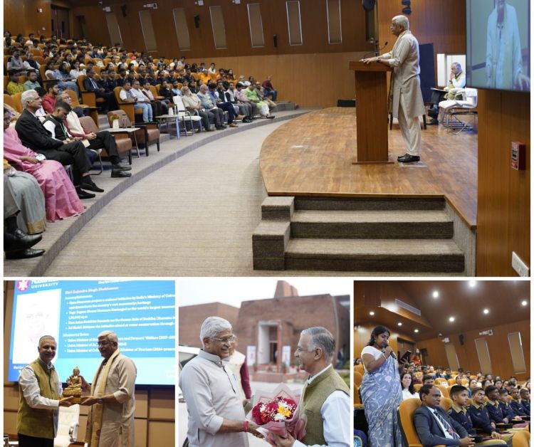 नालंदा विश्वविद्यालय राजगीर परिसर में गजेन्द्र सिंह शेखावत का दौरा, विद्यार्थियों से संवाद और विरासत-विकास पर चर्चा”