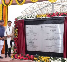 महापुरुष श्रीमंत शंकरदेव जी की जन्मस्थली बटद्रवा थान पुनर्विकास परियोजना के उद्घाटन पर बयान देते केंद्रीय गृह मंत्री अमित शाह